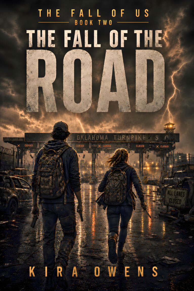 Fall of the Road by Kira Owens The Fall of the Road book cover - YA post-apocalyptic thriller by Kira Owens